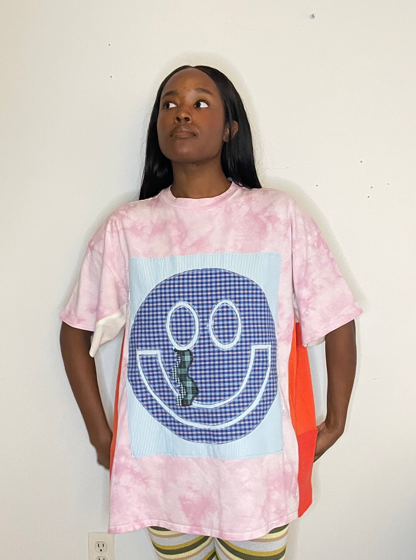 Hansel Smiley Tee - Strawberry Swirl - XXL