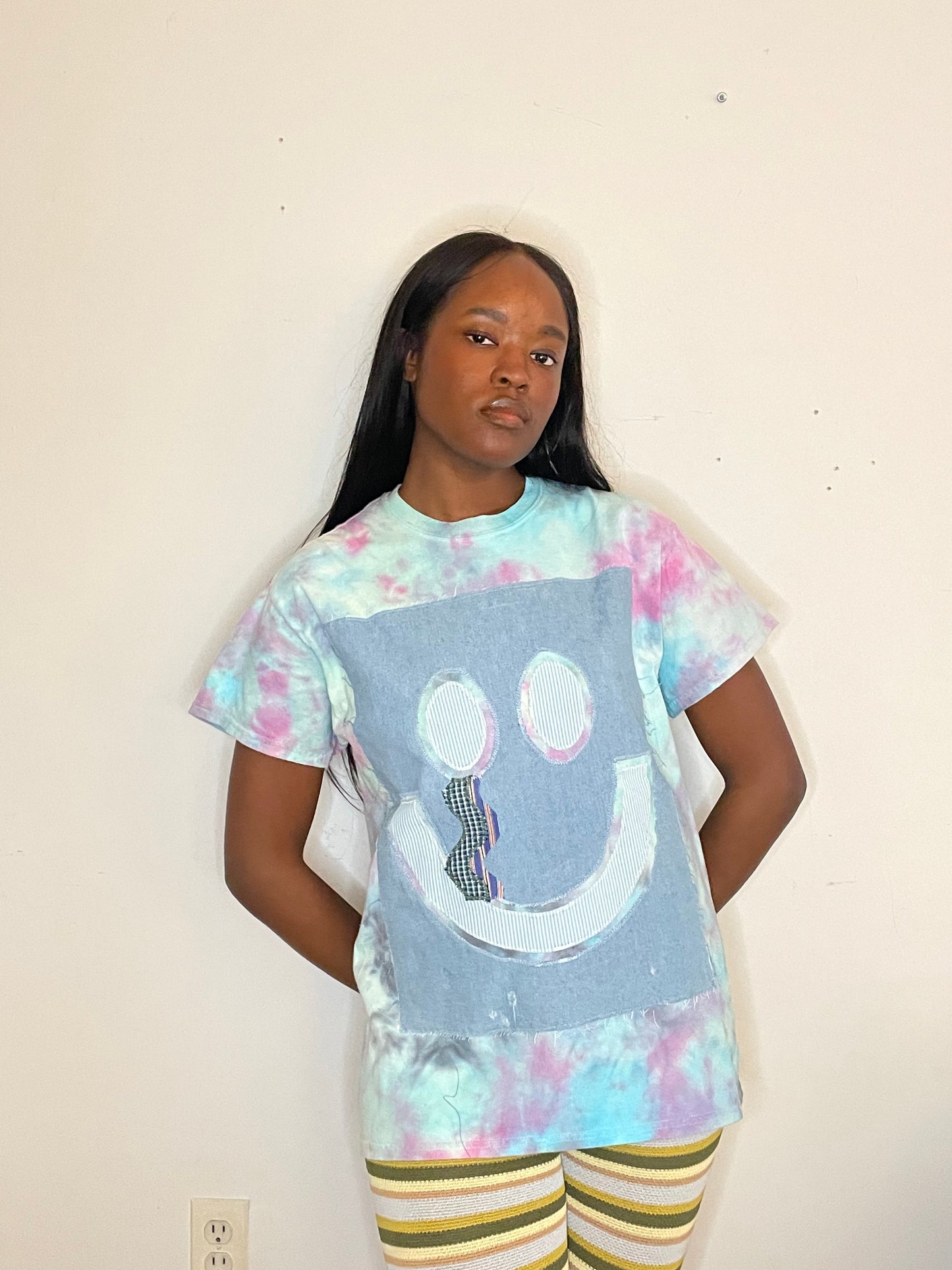 Hansel Smiley Tee - Cotton Candy - M