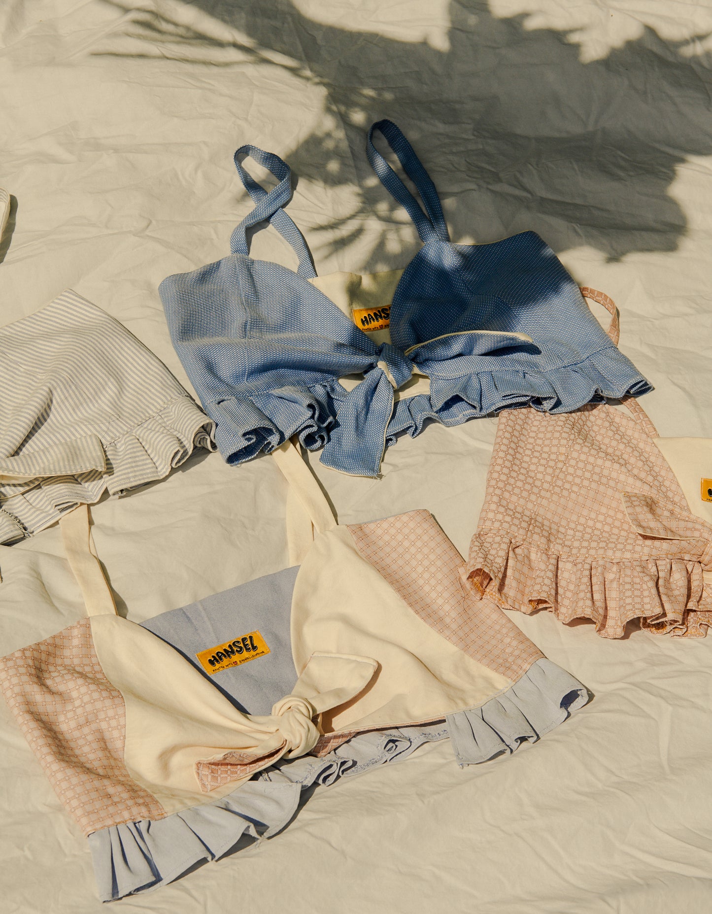 The Daisy Tie Top - Pinstripe
