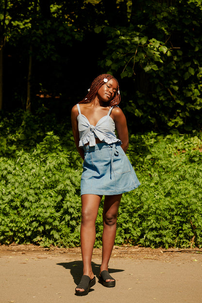 The Daisy Tie Top - Pebble Beach