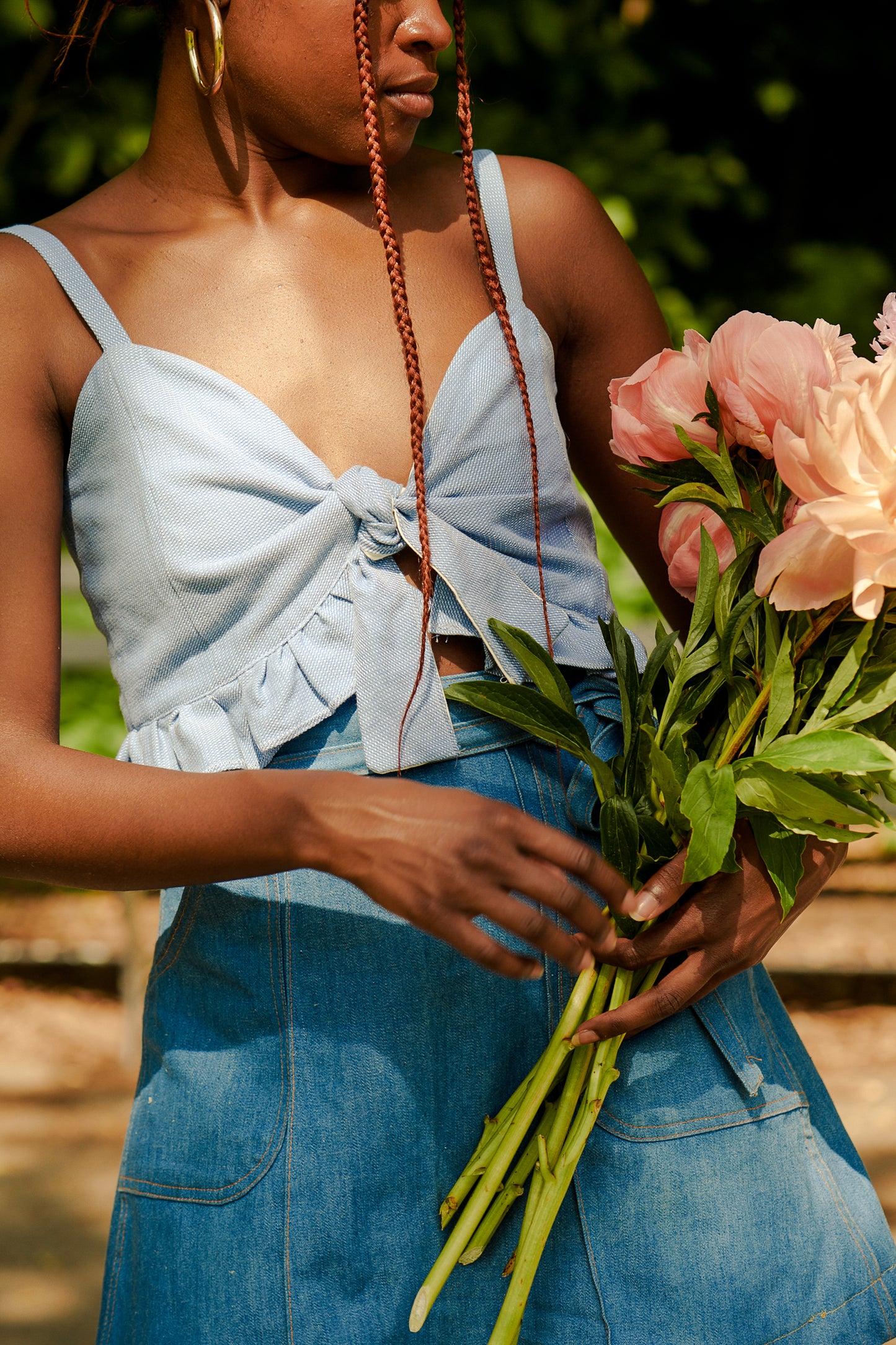 The Daisy Tie Top - Pebble Beach