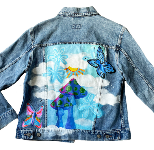 Wonderland, Painted Denim Jacket