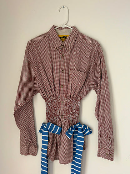 The Marla Top - Candy Checker, Fits XS-M