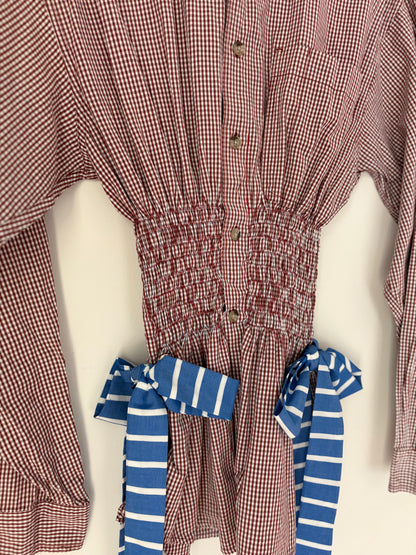 The Marla Top - Candy Checker, Fits XS-M