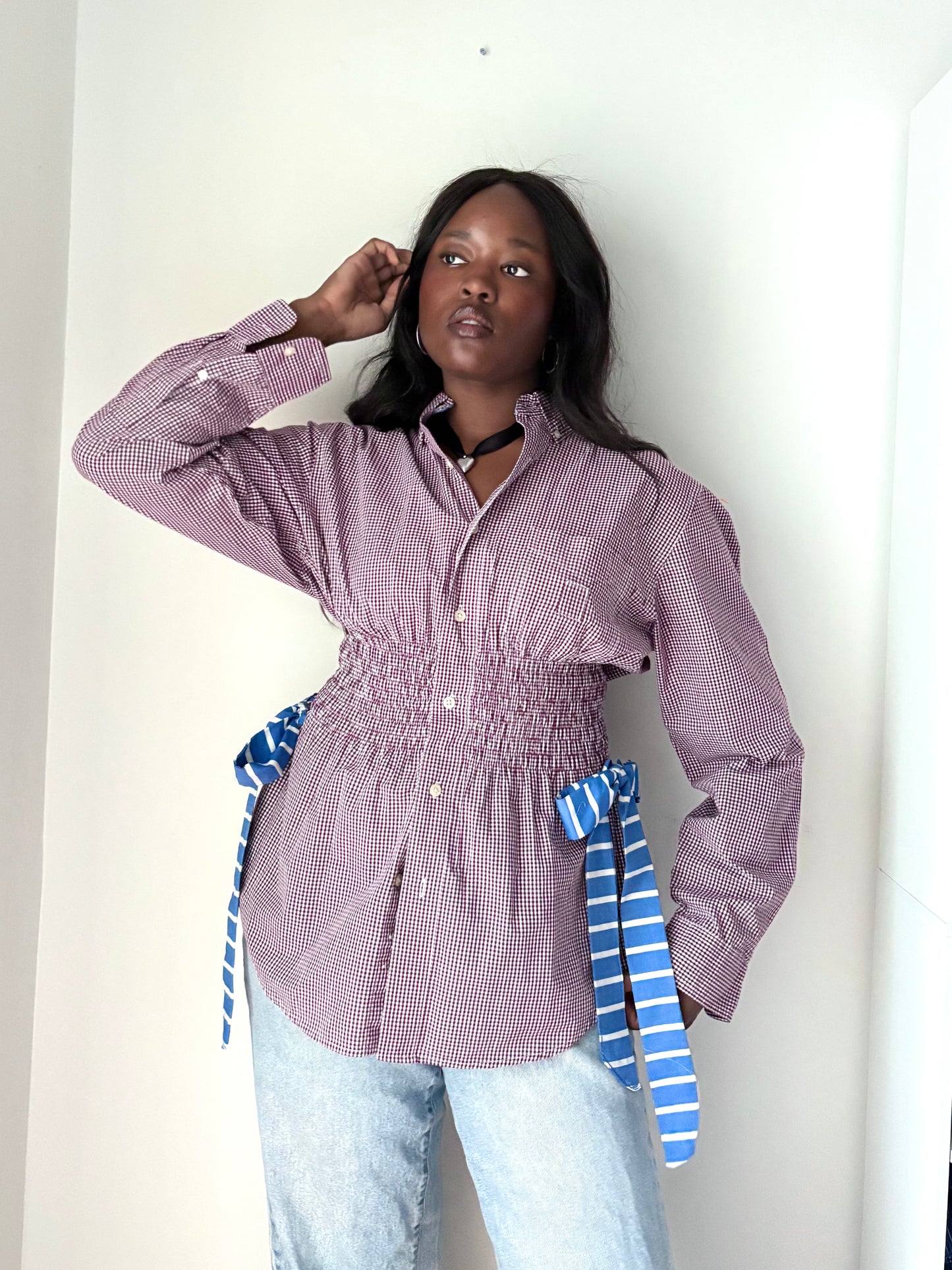 The Marla Top - Candy Checker, Fits S-L