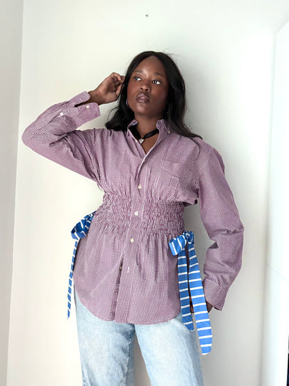 The Marla Top - Candy Checker, Fits S-L