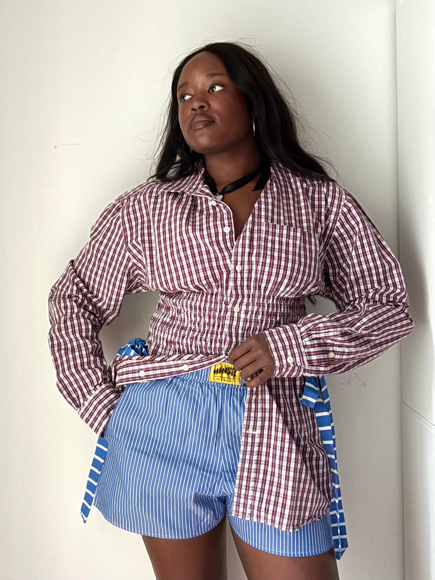 The Marla Top - Candy Checker, Fits M-XL