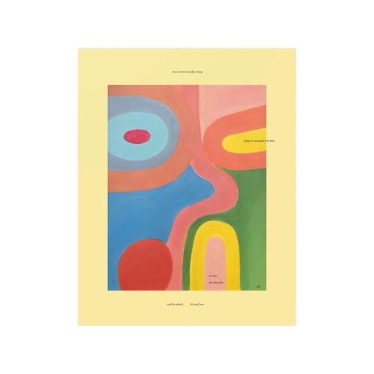 "Swimming Love" - printed painting